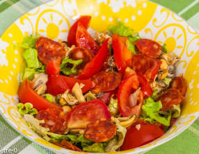 Salade de moules au chorizo