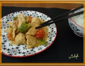 Émincés de poulet au curry
