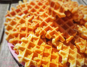 Gaufres salées goût pizza ou fromage