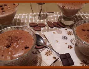 Riz au lait au chocolat caramel