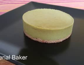 Entremet à la courgette crue et au matcha