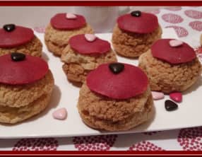 Choux à la crème vanillée ou à la rose