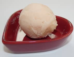 Sorbet à la pêche