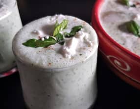 Gaspacho de concombre à la ricotta