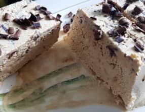 Parfait glacé au café, mascarpone et chocolat noir