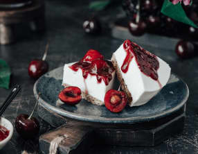 Coulis de cerises, nappage gâteau et glace
