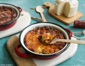 Clafoutis aux courgettes et chorizo