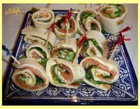 Wraps de saumon et miel