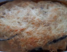 Aubergine gratinée chorizo mascarpone