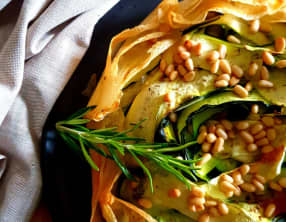 Tarte rustique express courgettes et brousse