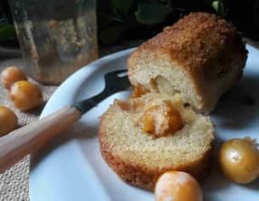 Cake bocal aux mirabelles du jardin