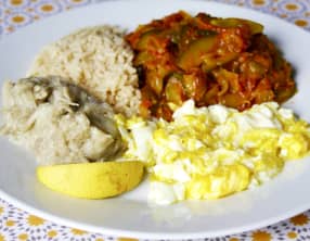 Assiette alcaline complète