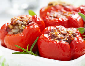 Tomates farcies à la viande hachée
