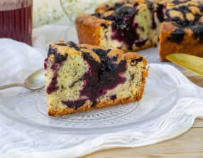 Gâteau aux myrtilles sauvages