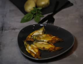 Fleurs de courgettes à la brandade