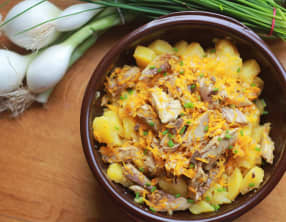 Salade de pommes de terre aux maquereaux
