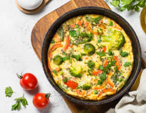 Quiche aux légumes sans pâte