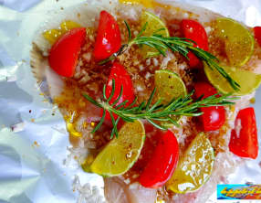 Aile de raie en papillote