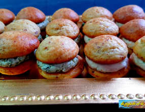 Bouchées apéritives comme des macarons