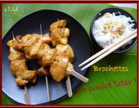 Brochettes de Poulet Satay