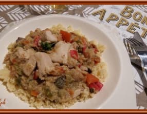 Filets de poulet et son curry de légumes