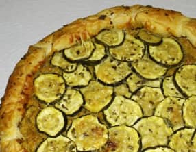 Tarte aux courgettes et au pesto