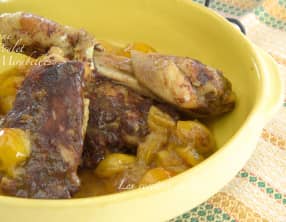 Tajine de poulet aux mirabelles