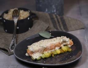 Saumon à la crème de sauge