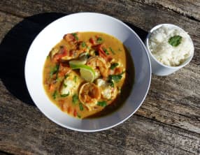 Curry de poisson au lait de coco