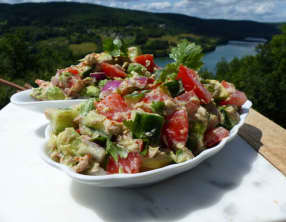 Salade d'avocat au thon