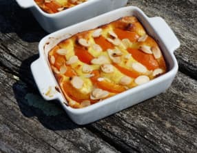 Gratin d'abricots à la ricotta