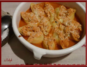 Conchiglioni farcis au poulet