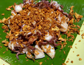 Calmars frits à l'ail