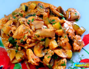 Filet de poulet au wok