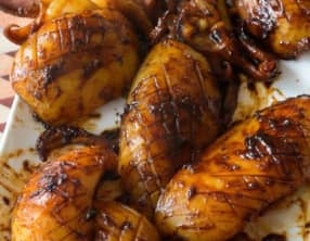 Seiches grillées à la japonaise