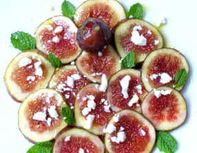 Carpaccio de figues et feta
