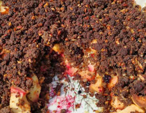 Crumble pommes, pavot