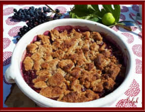 Crumble figues raisins