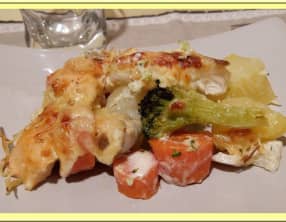 Gratin de poissons aux légumes
