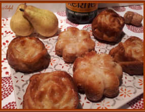 Muffins aux poires confites au cidre