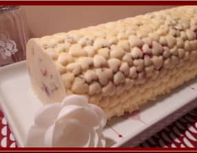 Semifredo aux framboises et pistaches