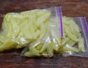 Comment congeler les frites de pommes de terre maison ?