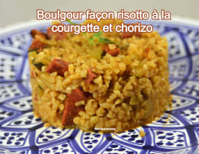 Boulgour façon risotto à la courgette et chorizo