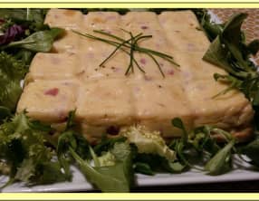 Quiche sans pâte au jambon et comté