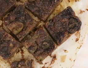 Carrés biscuités figues et noix