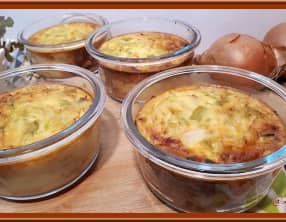 Clafoutis aux poireaux et surimi
