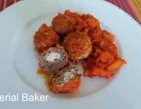 Boulettes de viande à la tomate séchée et feta