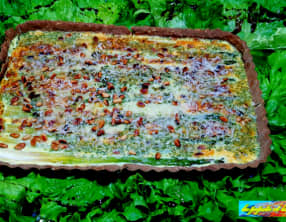 Tarte aux deux asperges