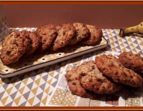 Cookies à la banane et pépites de chocolat