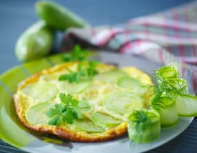 Omelette aux courgettes